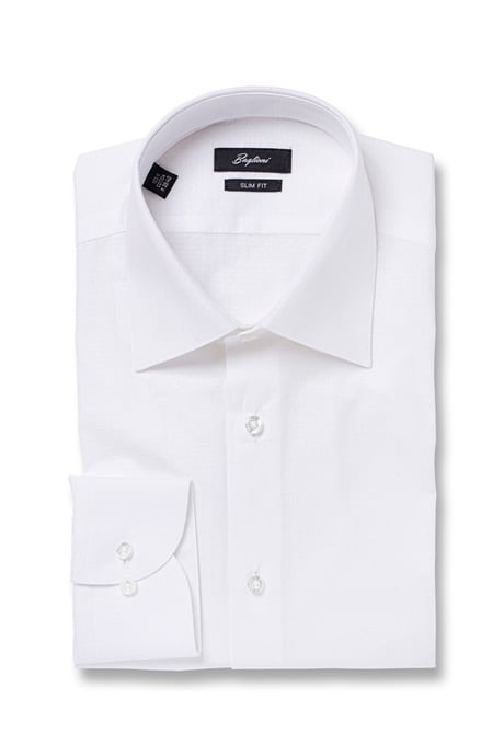 Dokuma Beyaz Klasik Gömlek