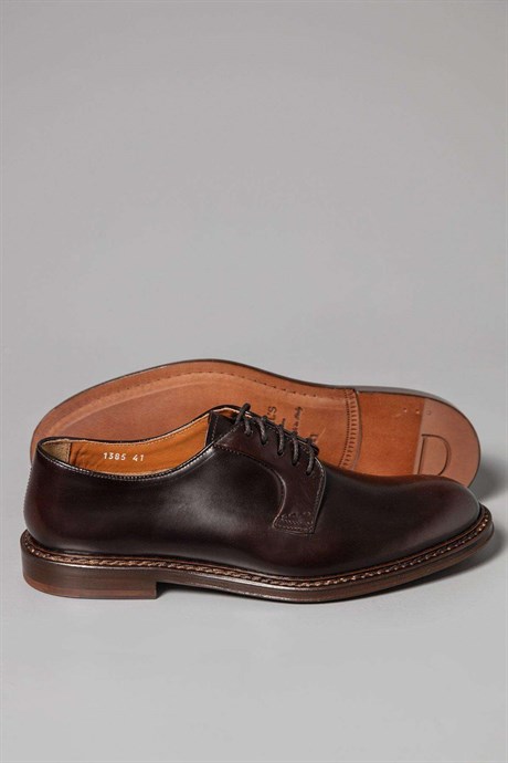 Doucal's Kahverengi Deri Klasik Ayakkabı