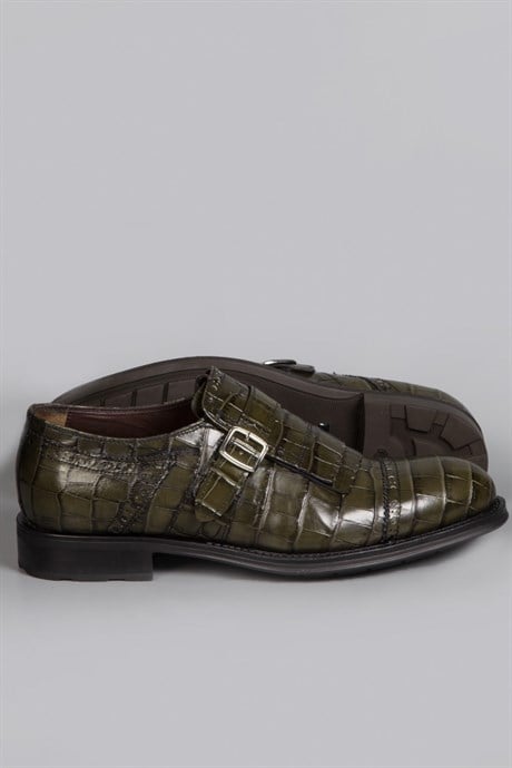 Enrico Marinelli Yeşil Tokalı Ayakkabı