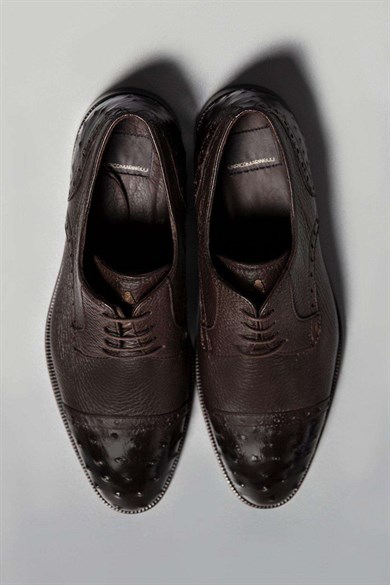 Enrico Marinelli Kahverengi Deri Klasik Ayakkabı