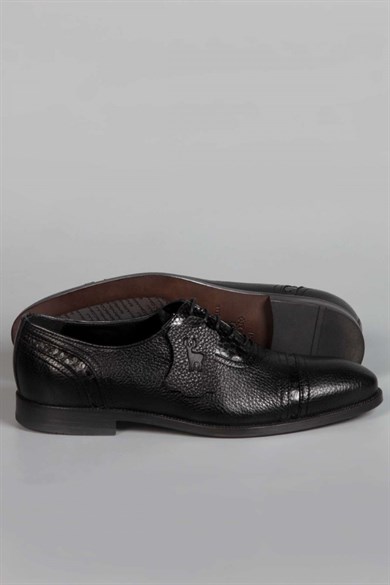 Enrico Marinelli Siyah Bağcıklı Ayakkabı