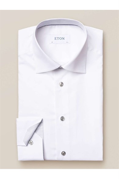 Eton Naturel Stretch Beyaz Gömlek