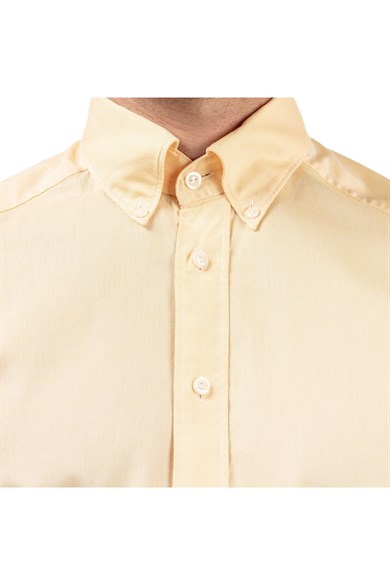 Eton Sarı Pamuk Gömlek