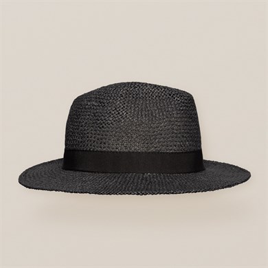 Eton Siyah Hasır Şapka