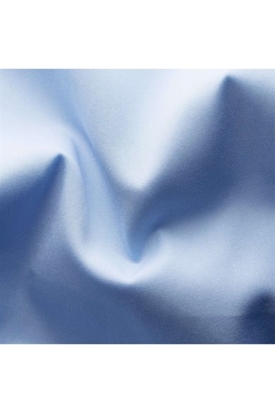 Eton Yaka İçi Desenli Buz Mavi Pamuk Gömlek