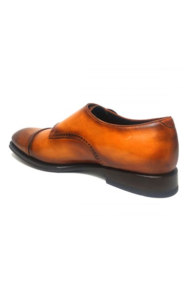 Franceschetti Taba Çift Tokalı Ayakkabı