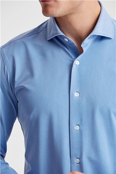 Mavi Vintage Teknik Kumaş Gömlek 