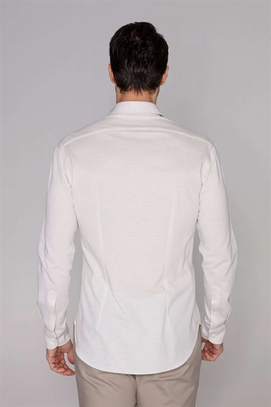 Orian Kaşmir Pamuk Beyaz Gömlek