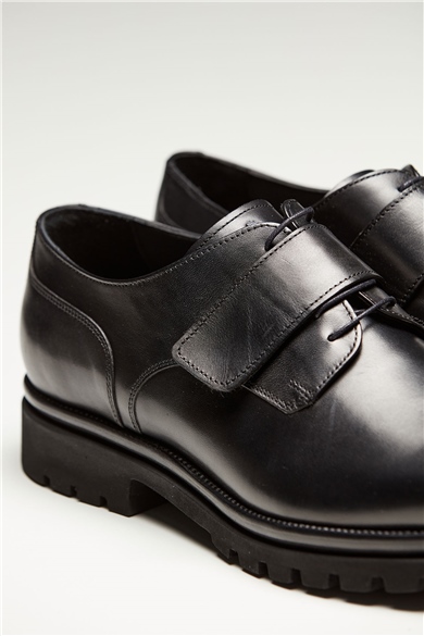 Siyah Bağcıklı Erkek Deri Ayakkabı